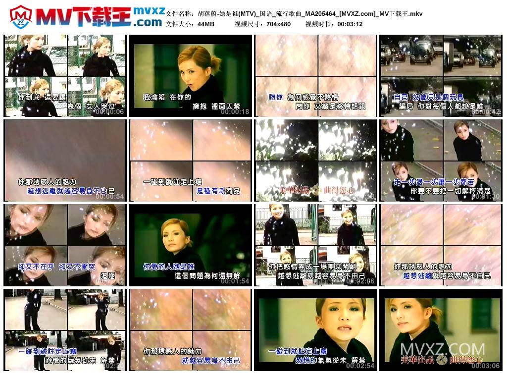 胡蓓蔚-她是谁(MTV)_国语_流行歌曲_MA205464